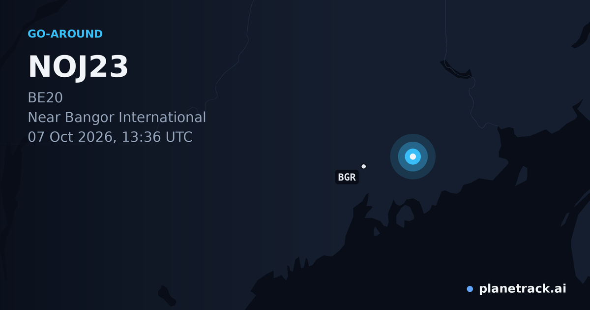 Map of where NOJ23's go-around happened