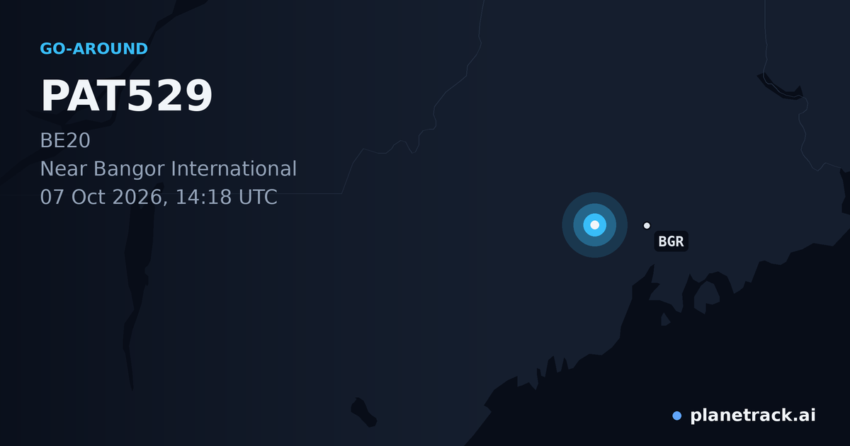 Map of where PAT529's go-around happened