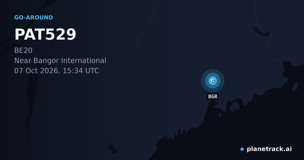 Map of where PAT529's go-around happened