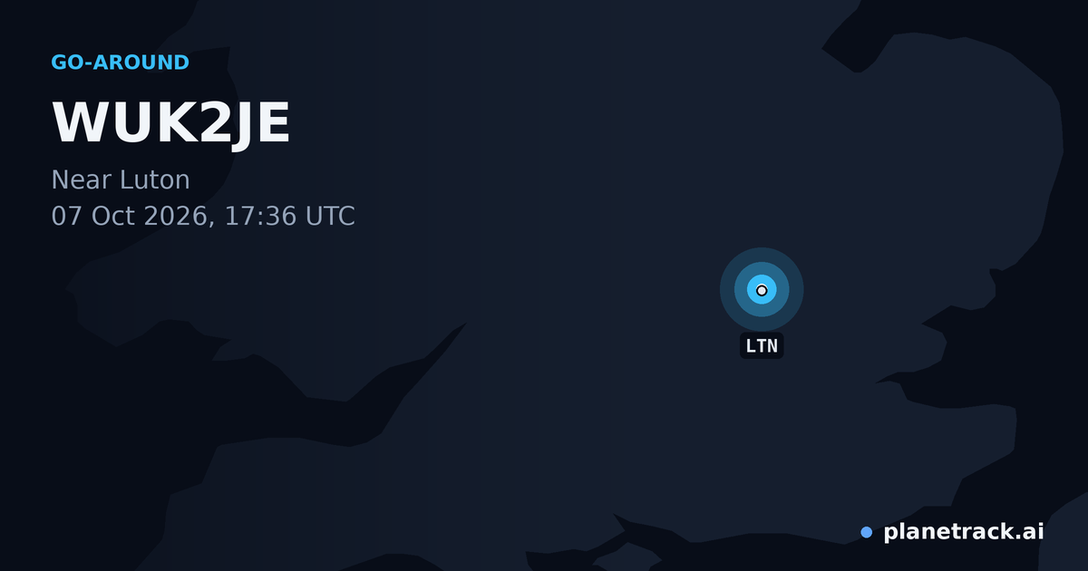 Map of where WUK2JE's go-around happened