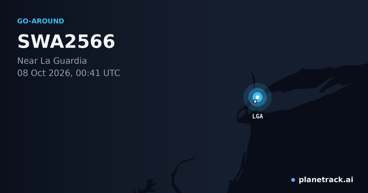 Map of where SWA2566's go-around happened