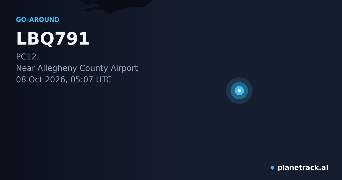 Map of where LBQ791's go-around happened