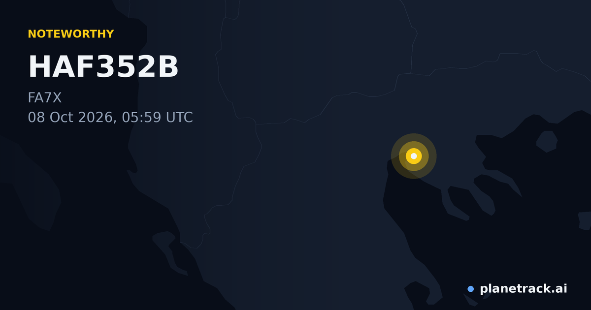 Map of where HAF352B's special aircraft happened