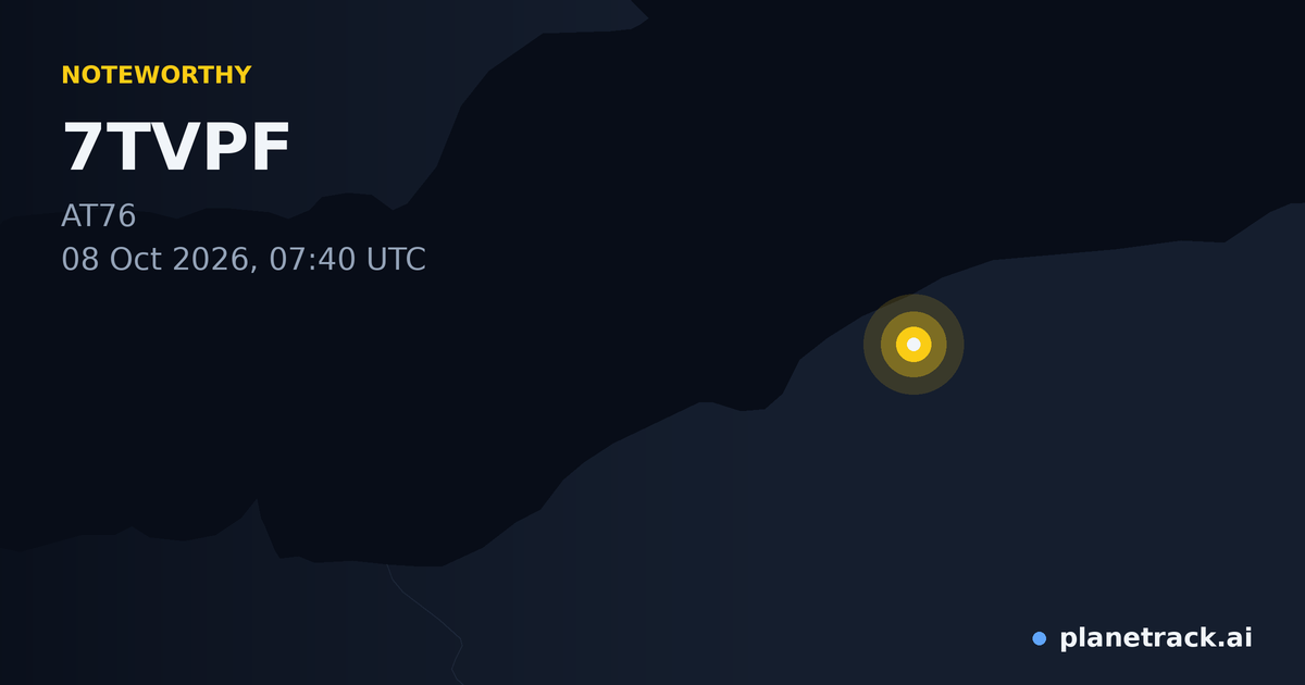 Map of where 7TVPF's special aircraft happened