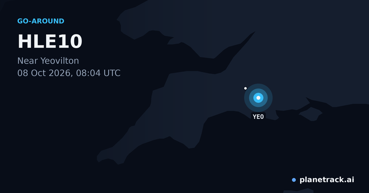 Map of where HLE10's go-around happened