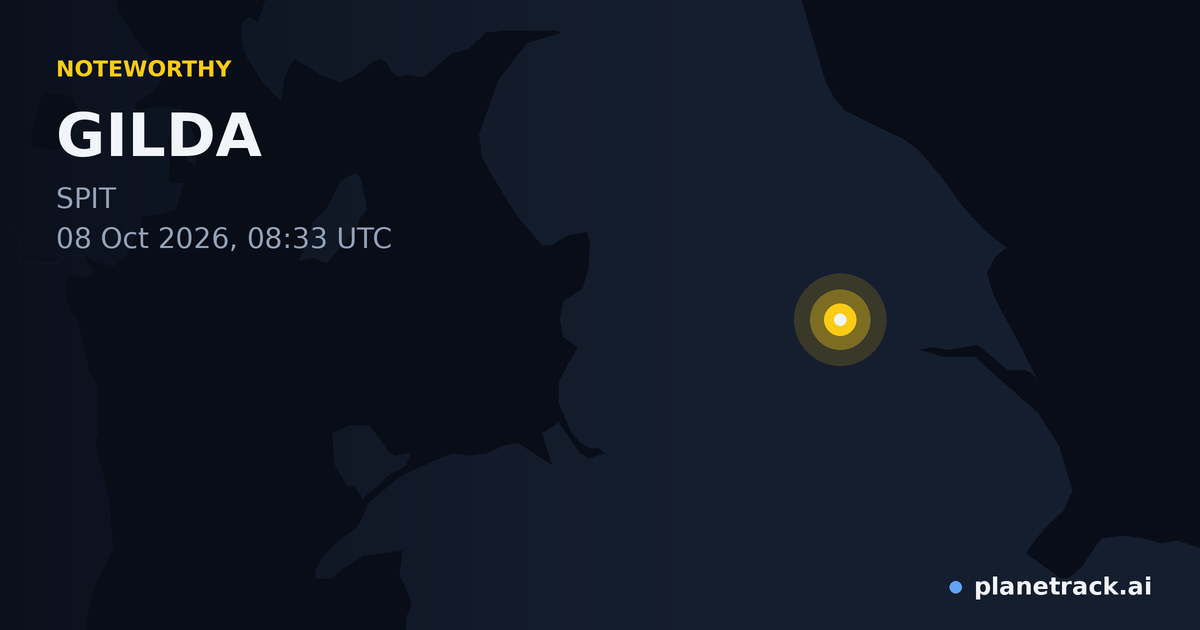 Map of where GILDA's special aircraft happened