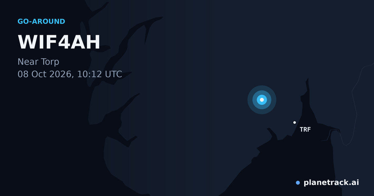 Map of where WIF4AH's go-around happened