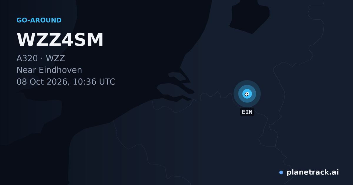 Map of where WZZ4SM's go-around happened