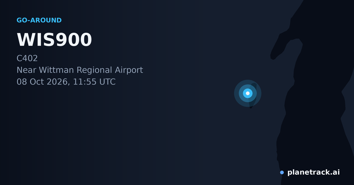 Map of where WIS900's go-around happened