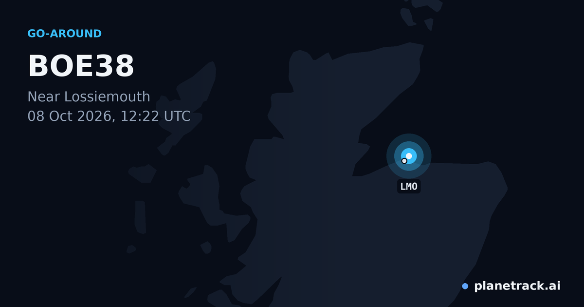 Map of where BOE38's go-around happened