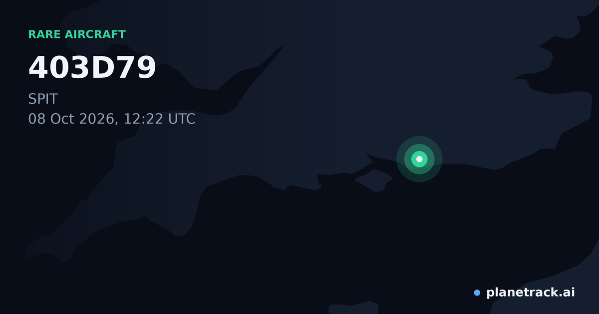 Map of where 403D79's rare aircraft happened