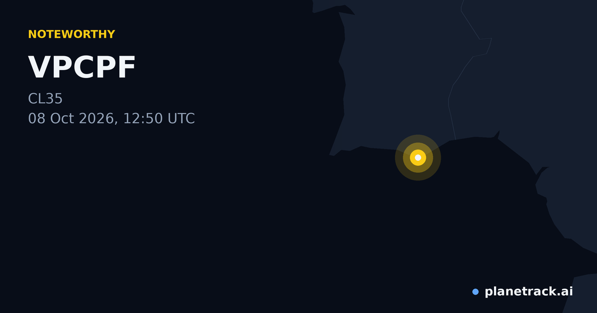 Map of where VPCPF's special aircraft happened