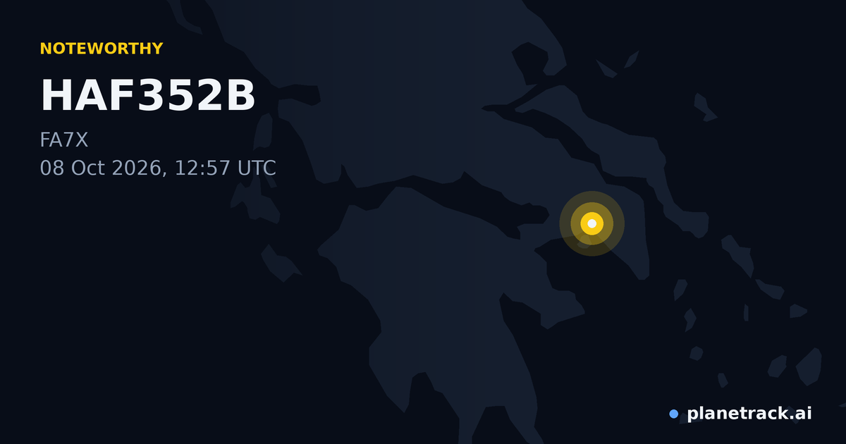 Map of where HAF352B's special aircraft happened
