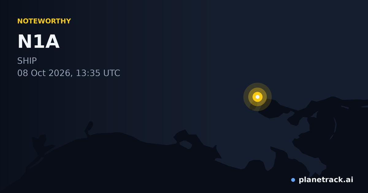 Map of where N1A's special aircraft happened