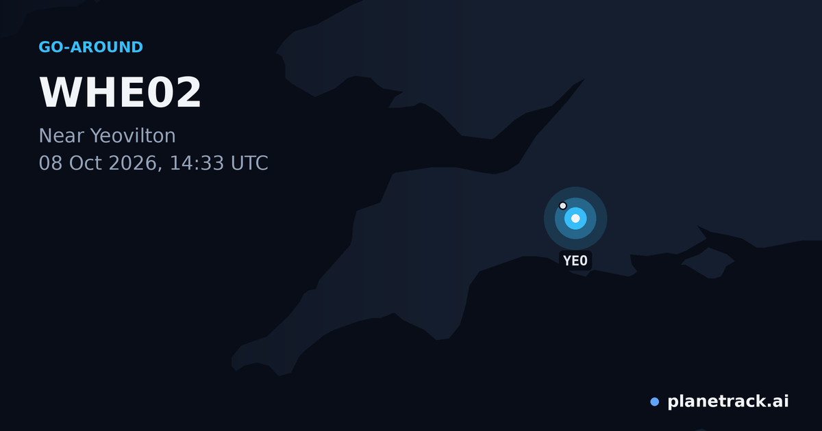 Map of where WHE02's go-around happened