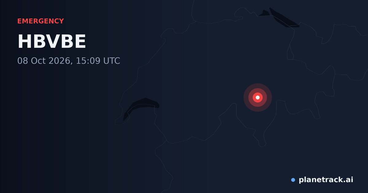 Map of where HBVBE's emergency: squawk 7700 happened