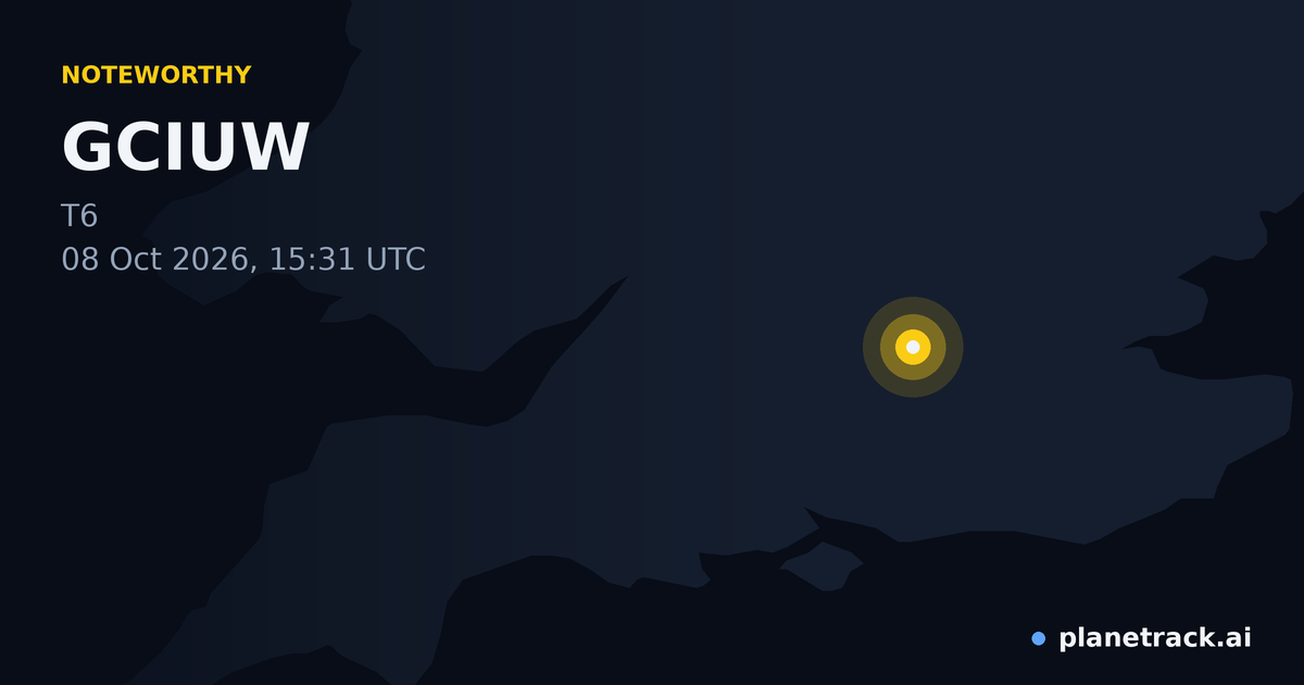 Map of where GCIUW's special aircraft happened