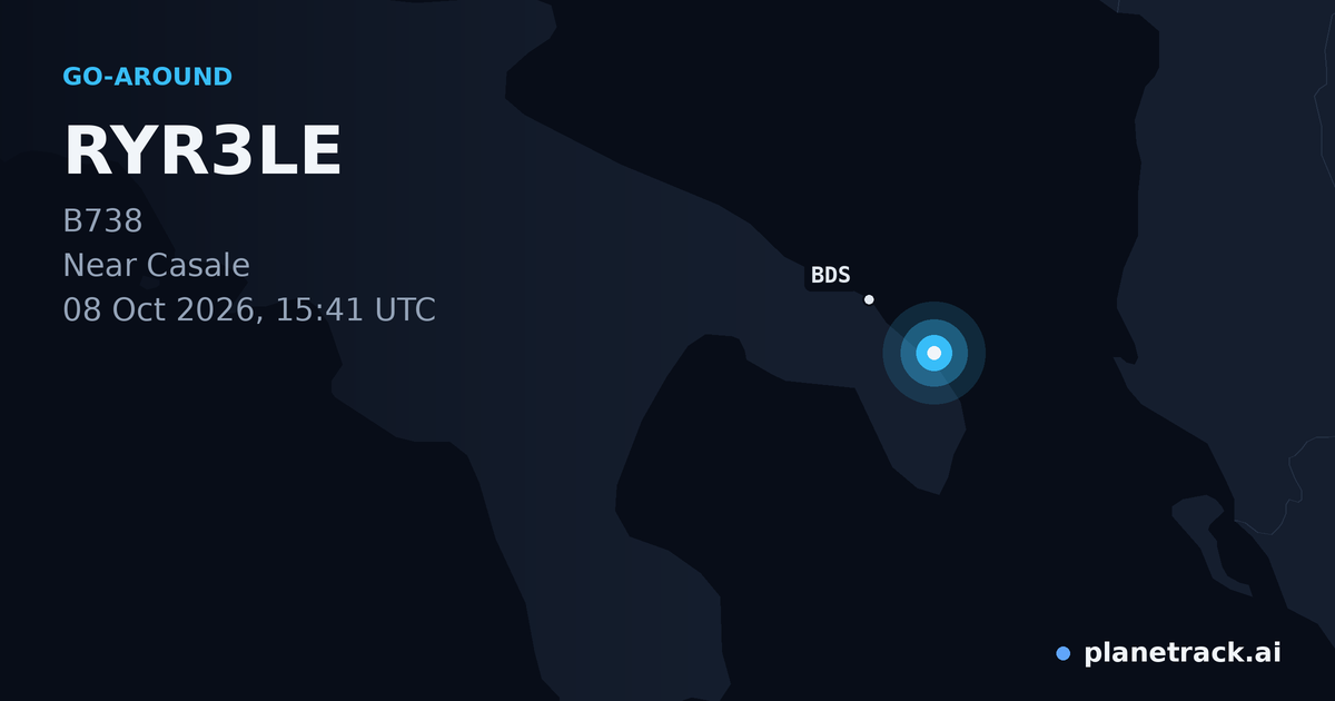 Map of where RYR3LE's go-around happened