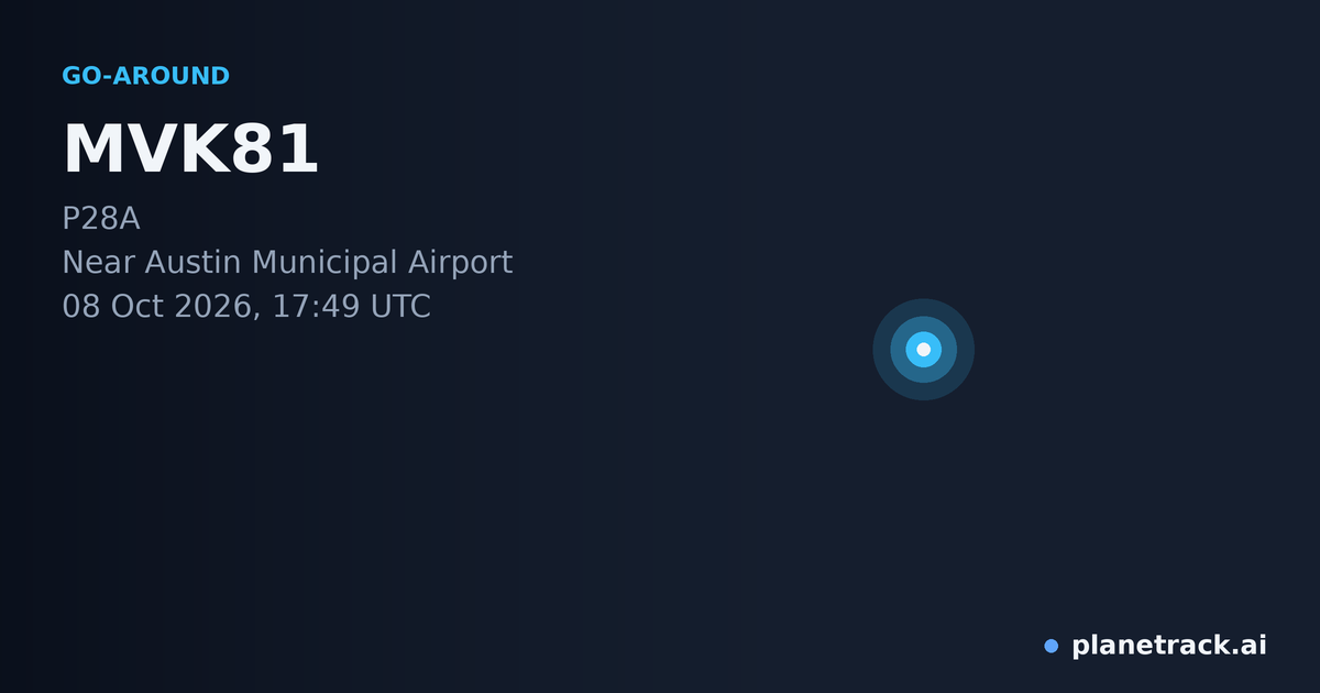 Map of where MVK81's go-around happened