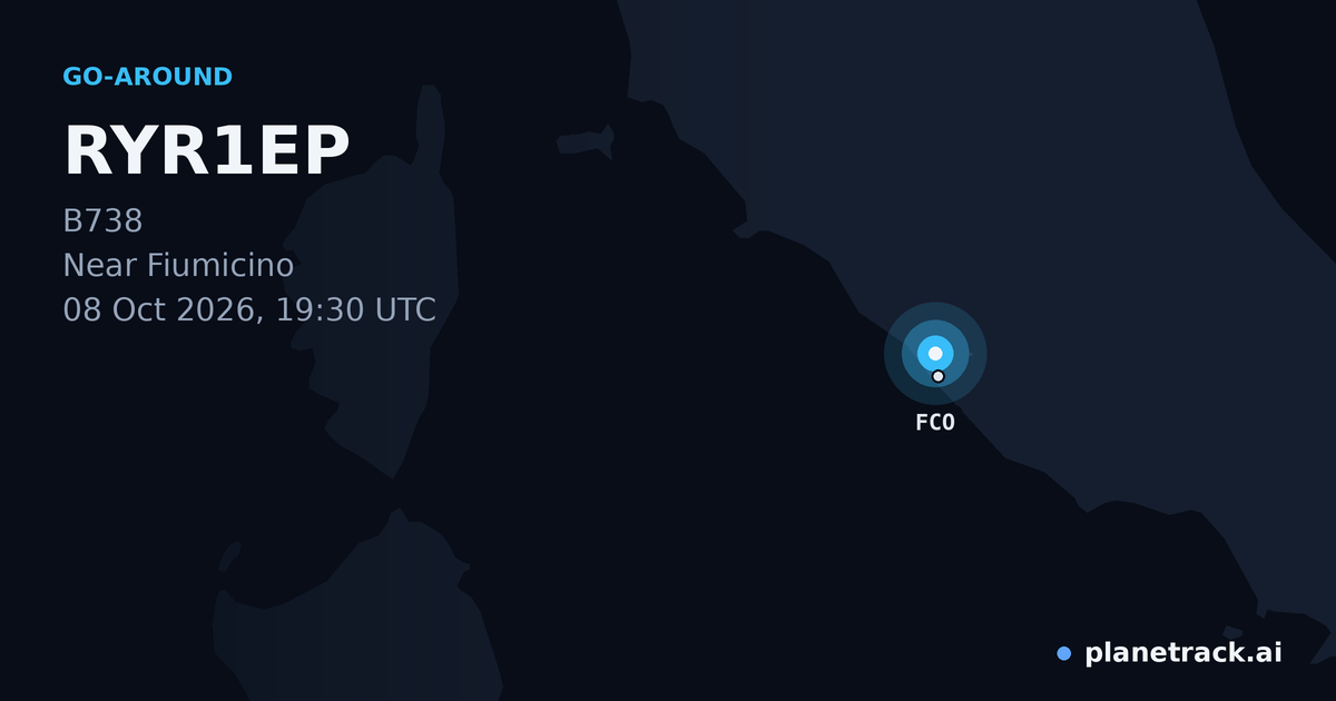 Map of where RYR1EP's go-around happened