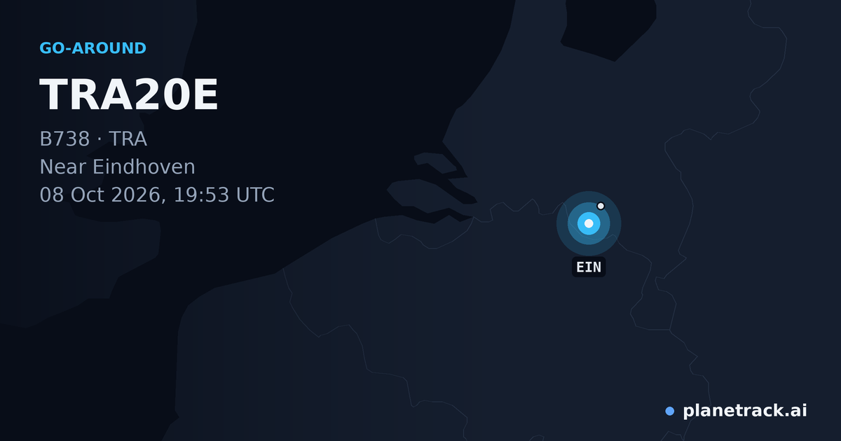 Map of where TRA20E's go-around happened