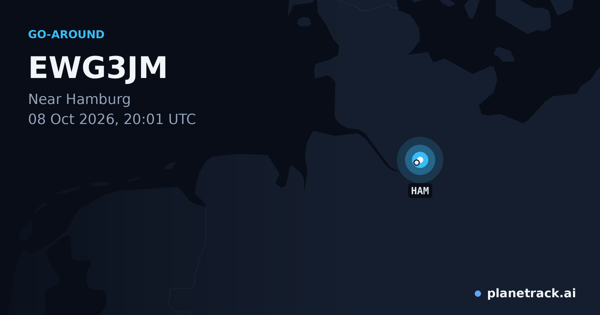 Map of where EWG3JM's go-around happened