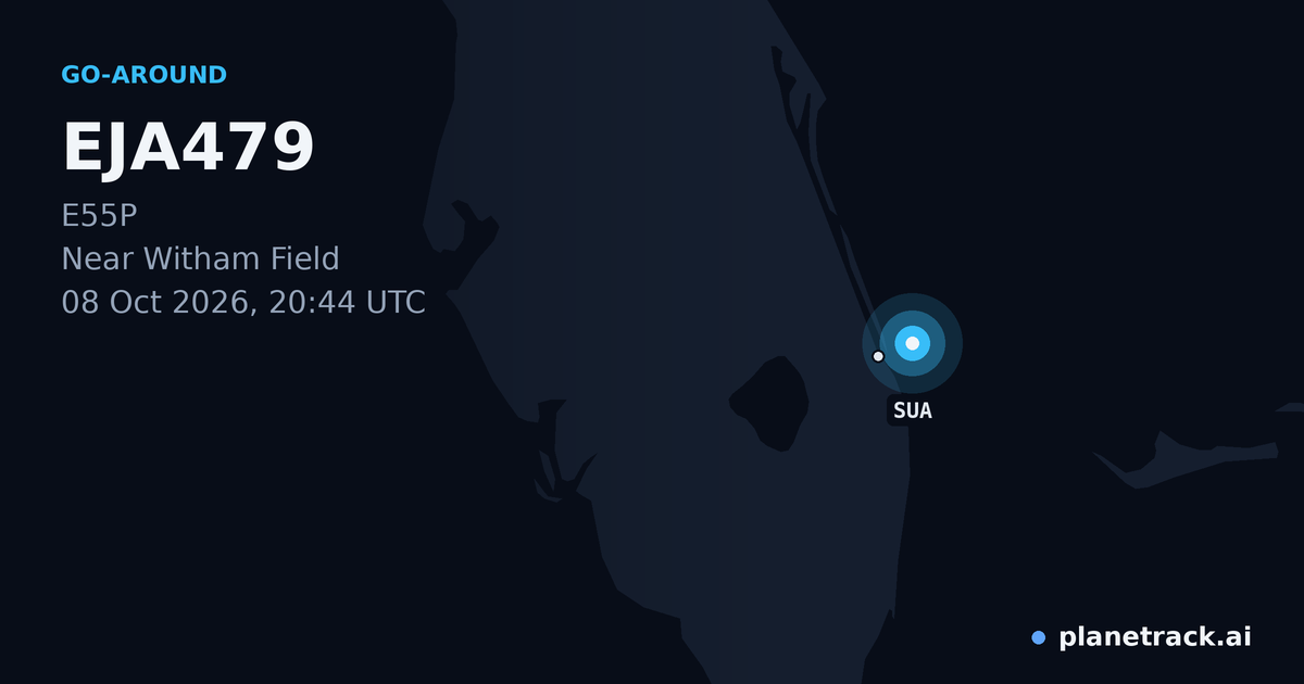 Map of where EJA479's go-around happened