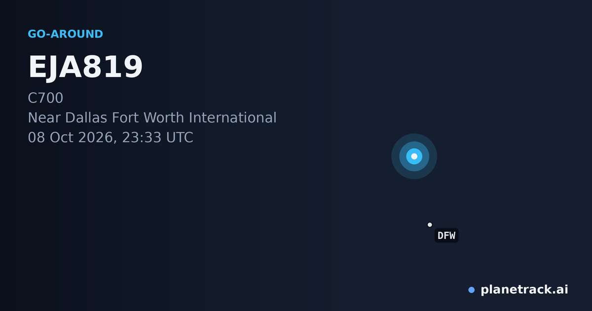 Map of where EJA819's go-around happened