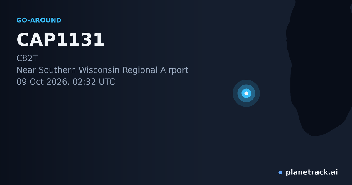 Map of where CAP1131's go-around happened