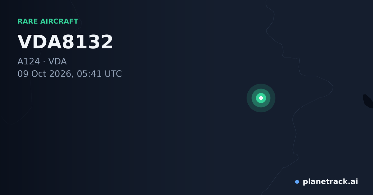 Map of where VDA8132's rare aircraft happened
