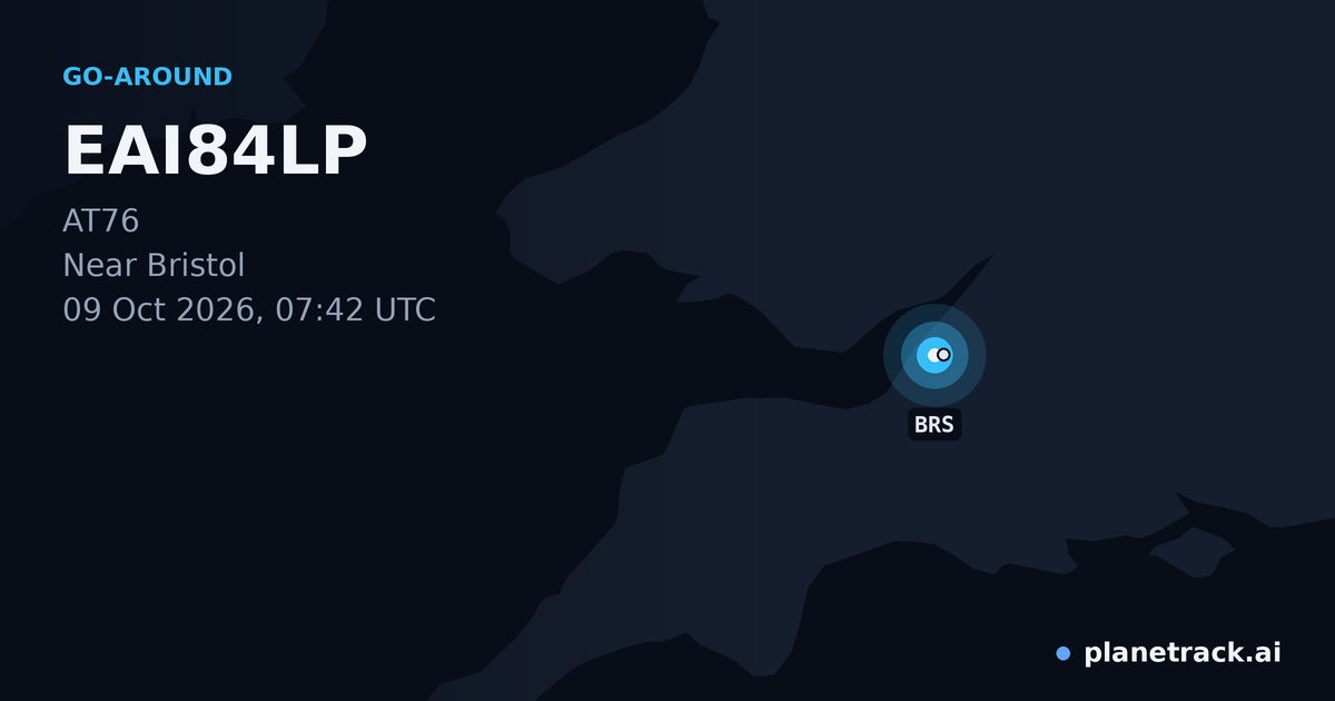 Map of where EAI84LP's go-around happened