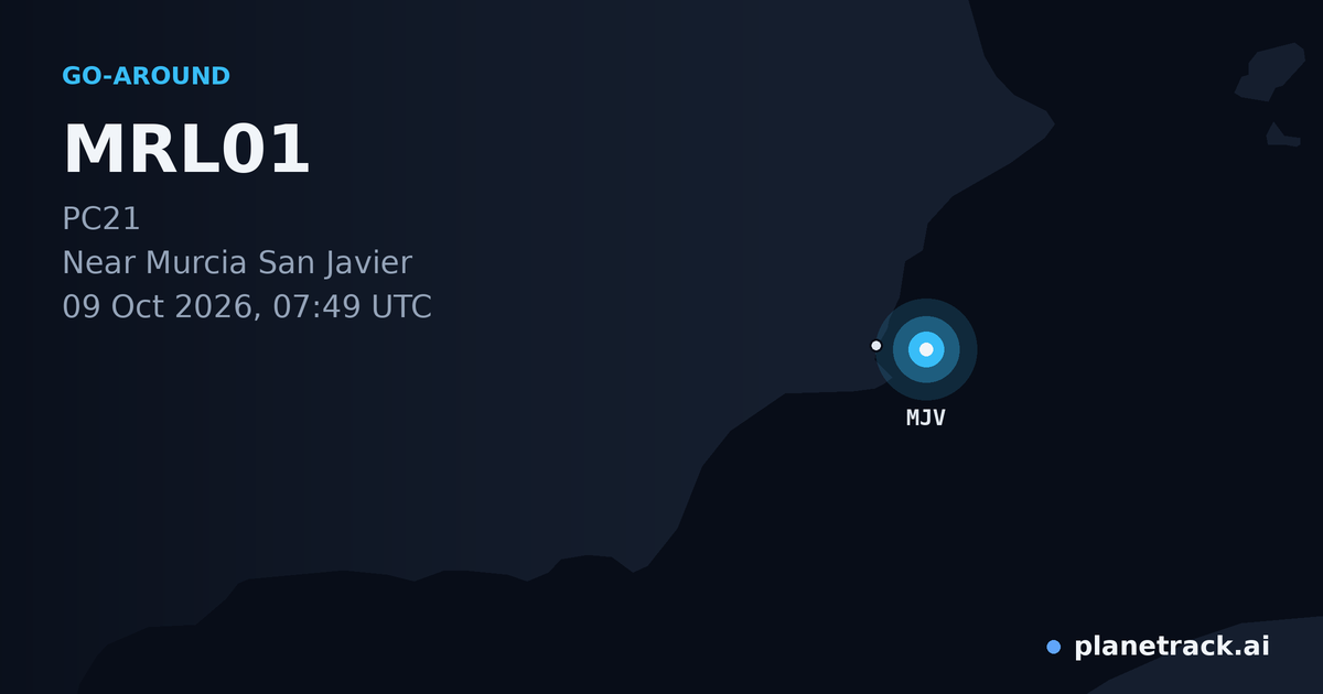 Map of where MRL01's go-around happened