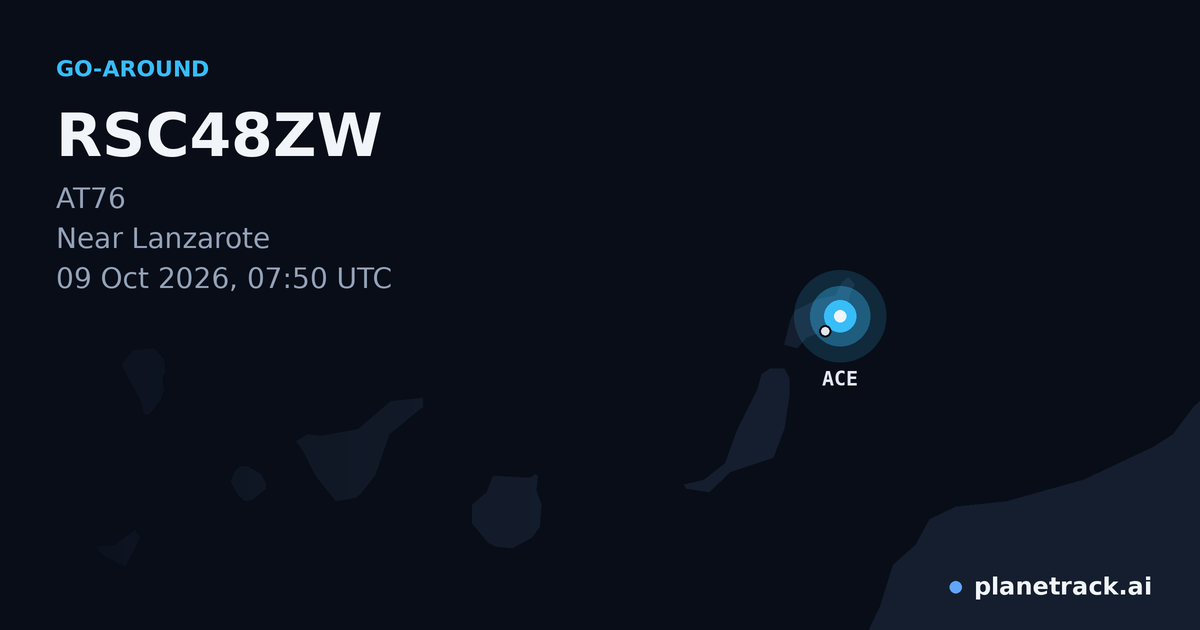 Map of where RSC48ZW's go-around happened