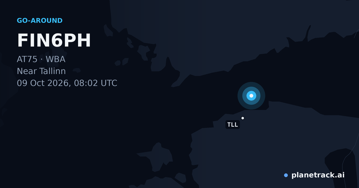 Map of where FIN6PH's go-around happened