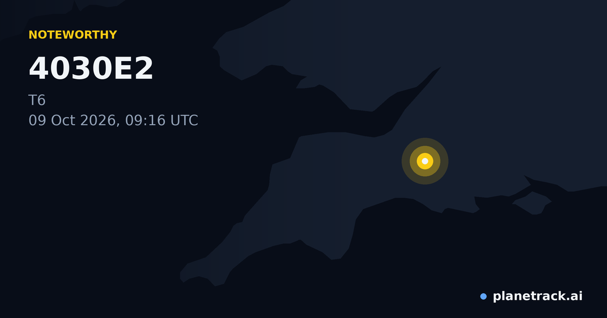 Map of where 4030E2's special aircraft happened