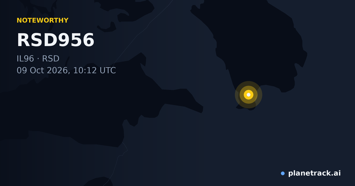 Map of where RSD956's special aircraft happened