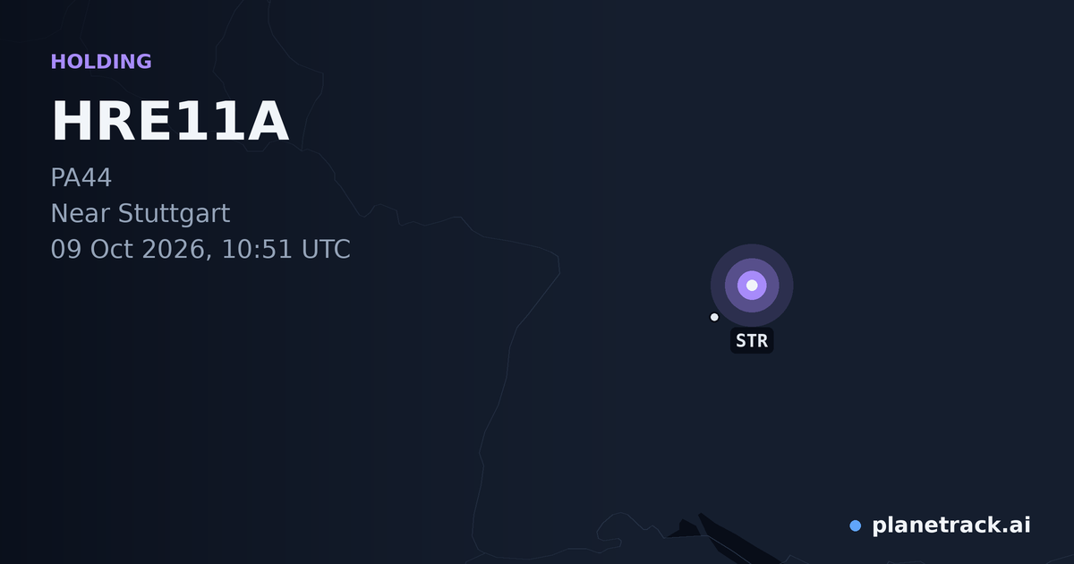 Map of where HRE11A's holding pattern happened