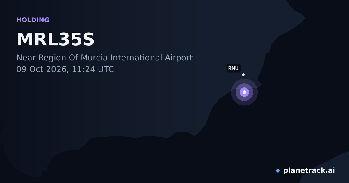 Map of where MRL35S's holding pattern happened