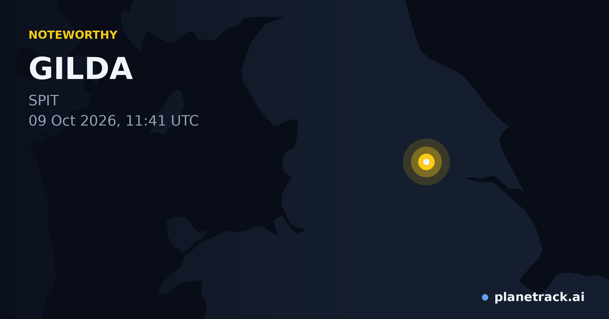Map of where GILDA's special aircraft happened