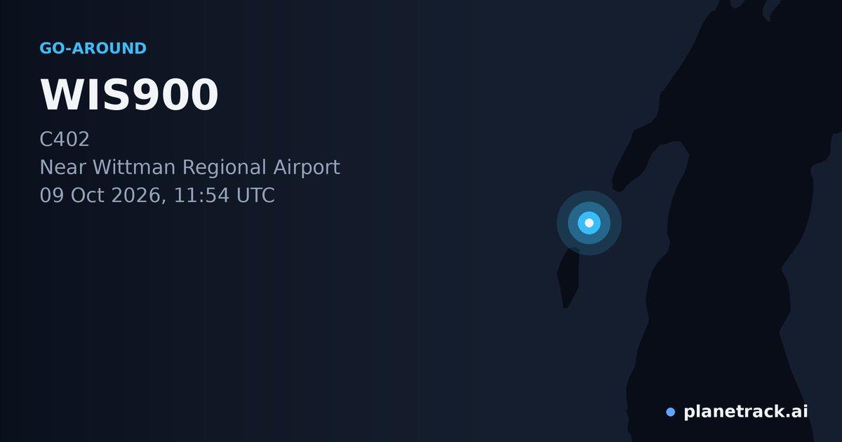 Map of where WIS900's go-around happened