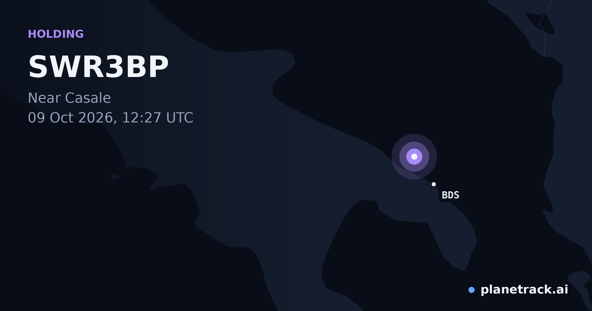 Map of where SWR3BP's holding pattern happened