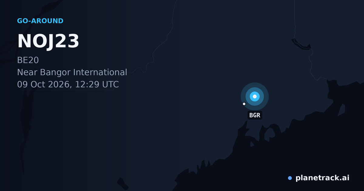 Map of where NOJ23's go-around happened