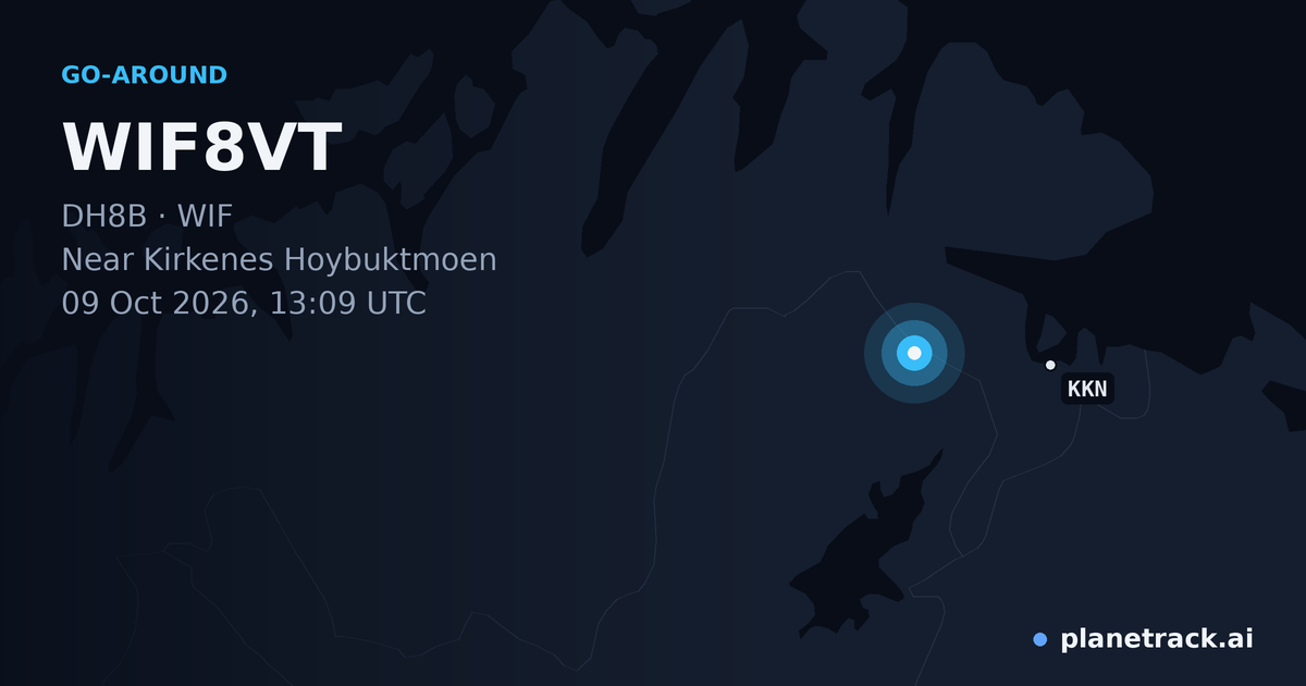 Map of where WIF8VT's go-around happened