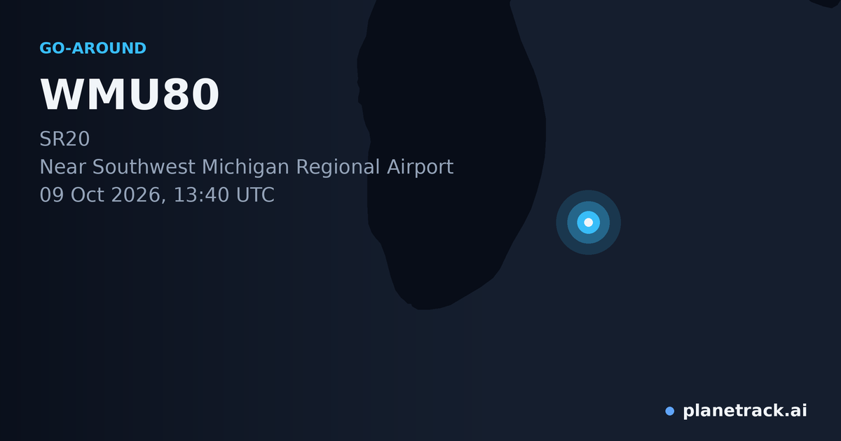 Map of where WMU80's go-around happened