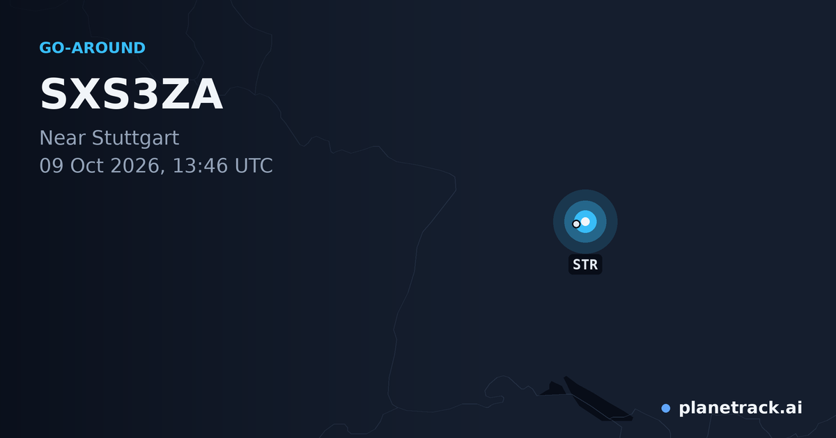 Map of where SXS3ZA's go-around happened