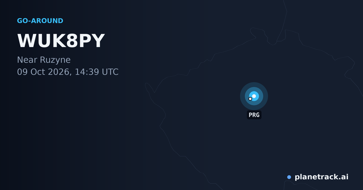 Map of where WUK8PY's go-around happened