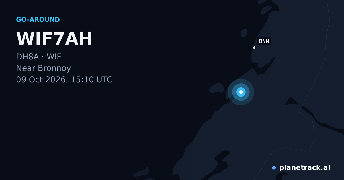 Map of where WIF7AH's go-around happened
