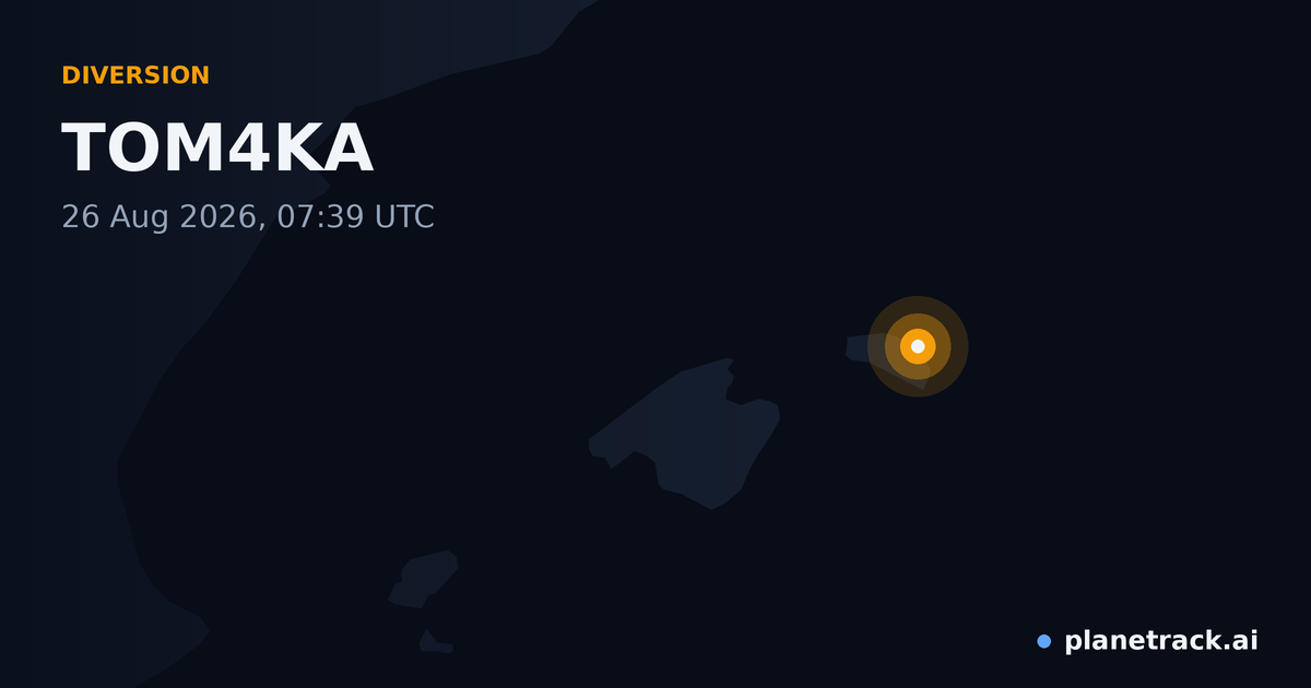 Map of where TOM4KA's diversion happened