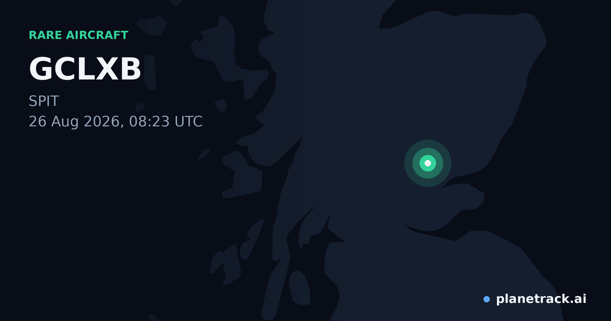 Map of where GCLXB's rare aircraft happened