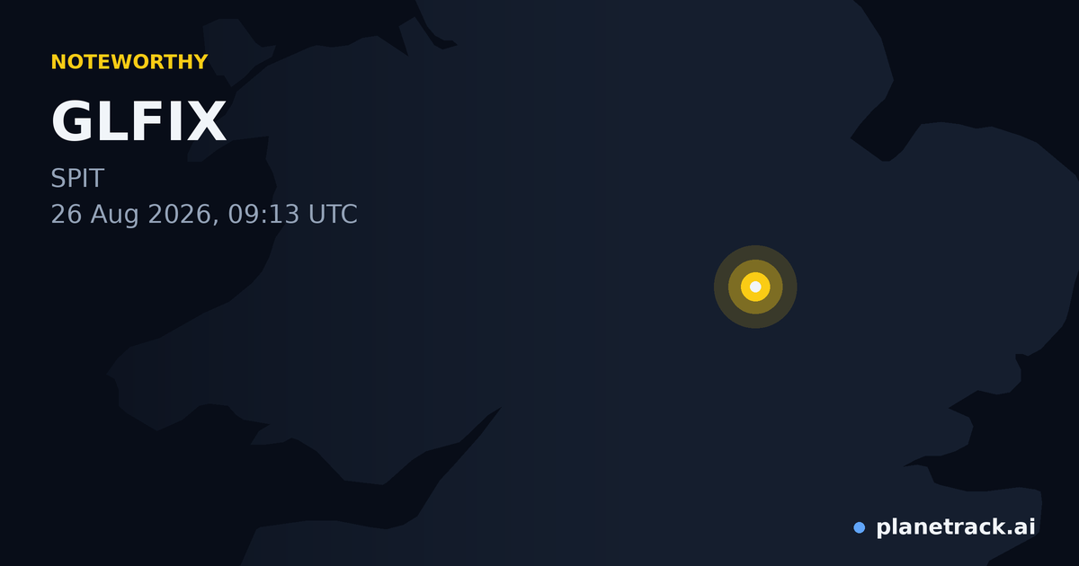 Map of where GLFIX's special aircraft happened